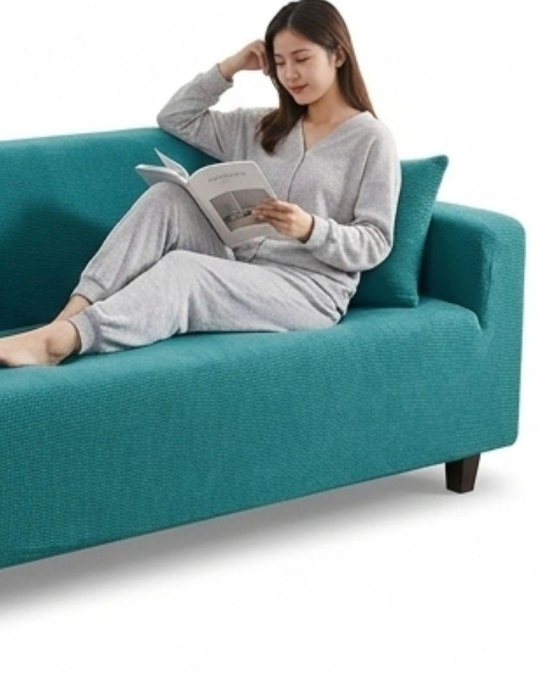 Funda Cubre Sillón 4 Cuerpos - Diseño Texturizado Cuadrillé RS-3