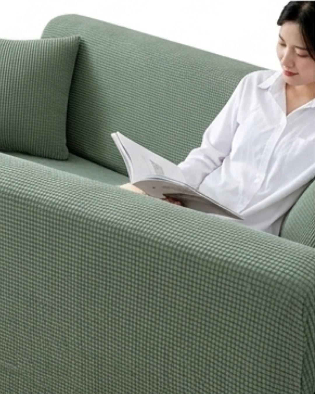 Funda Cubre Sillón 3 Cuerpos - Diseño Texturizado Cuadrillé RS-1