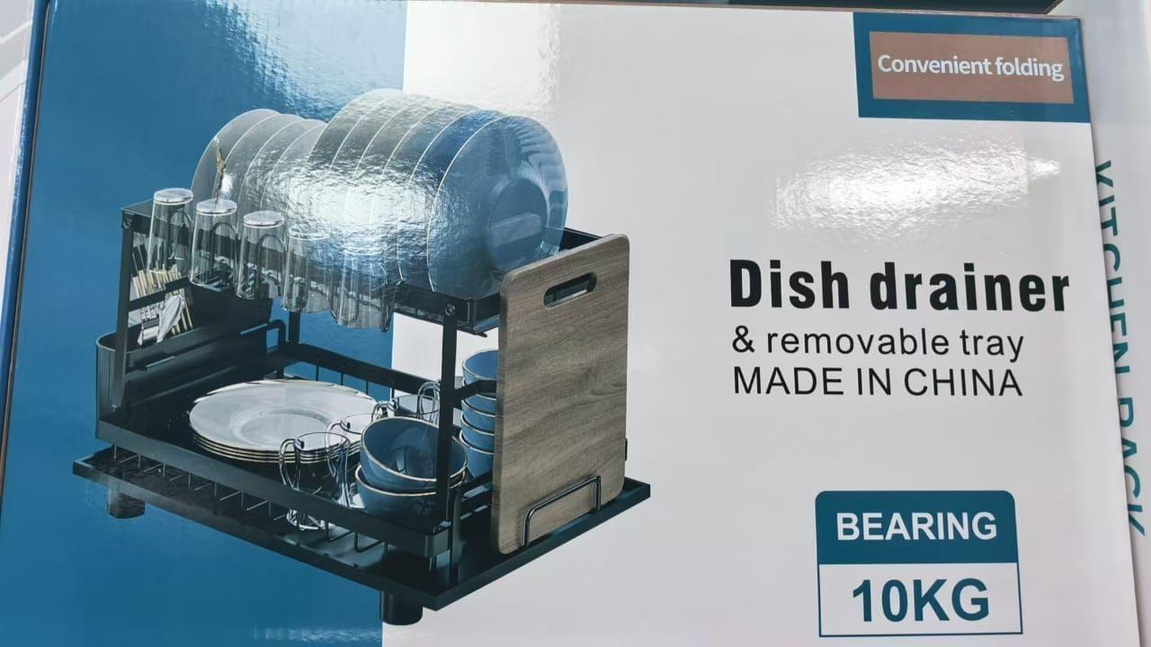 Escurridor de Platos de 2 Niveles Premium – Organizador de Cocina Reforzado TF-2