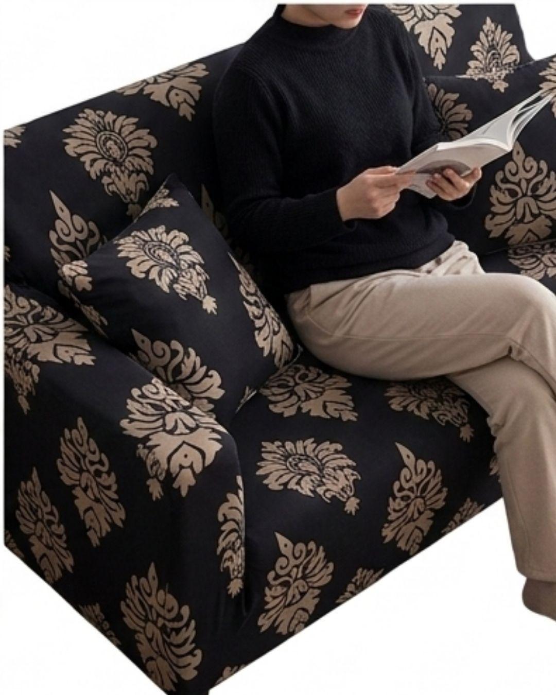 Fundas Cubre Sillones 3+1+1 Con Diseño Elásticas RS-3