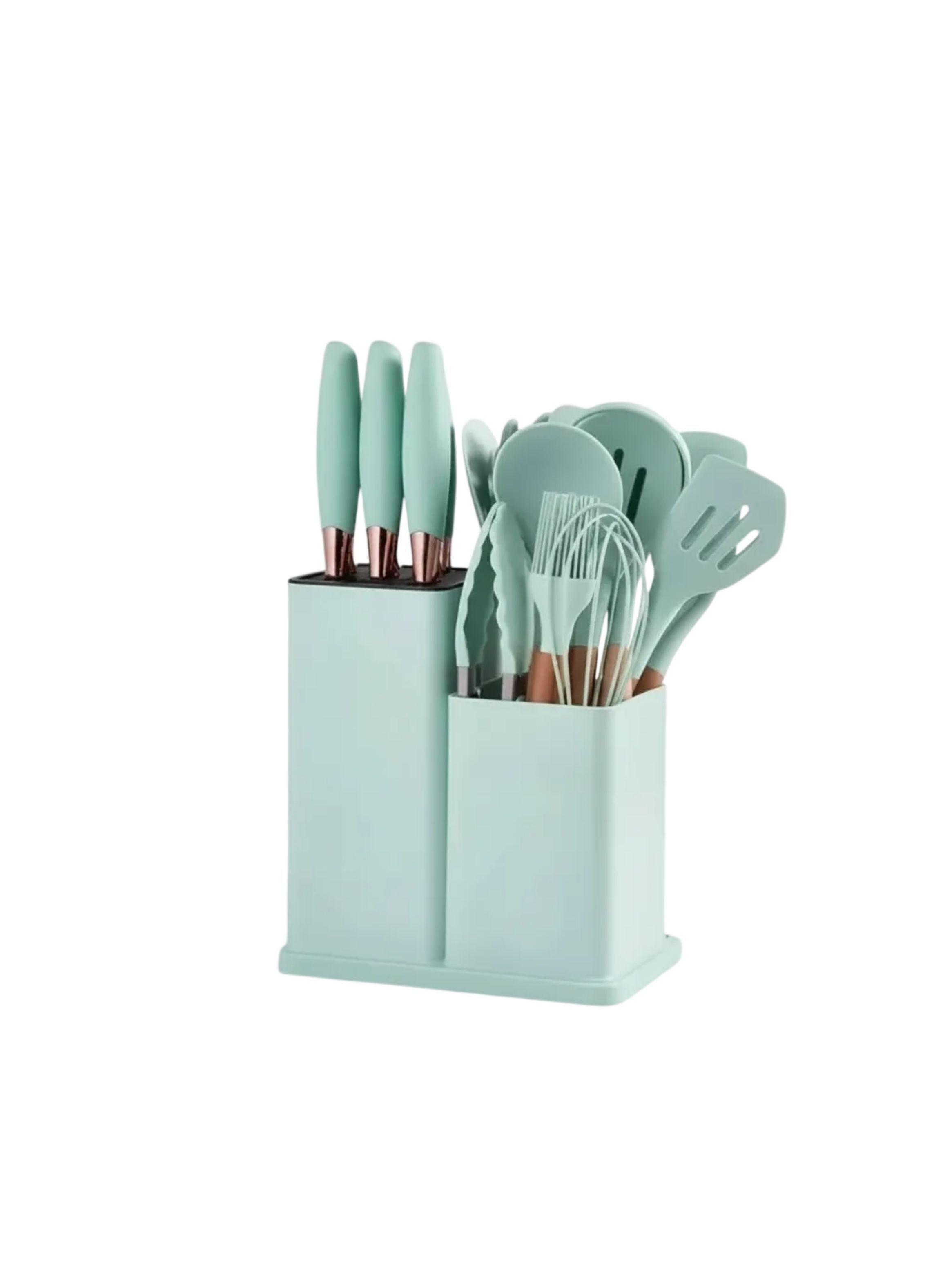 Utensilios De Cocina De Silicona Antiadherente De 19 Piezas -0