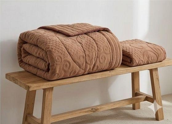 Cobertor de Invierno Premium: Diseño Trenzado & Interior de Plush 2 Plazas. Alonso-3