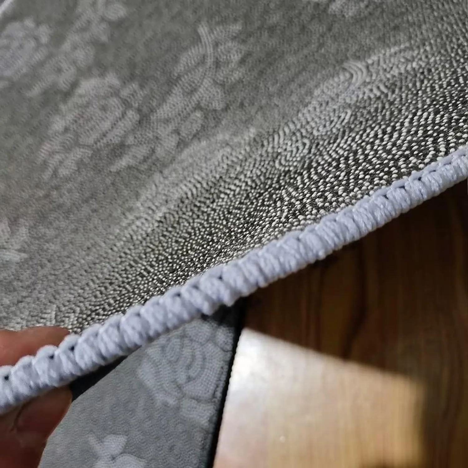 Alfombra de lujo moderna con Diseño Gris claro-4