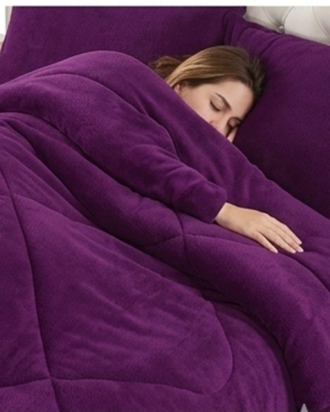 Cobertor de Invierno Premium - Chiporro Liso (2 Plazas) RS.-3