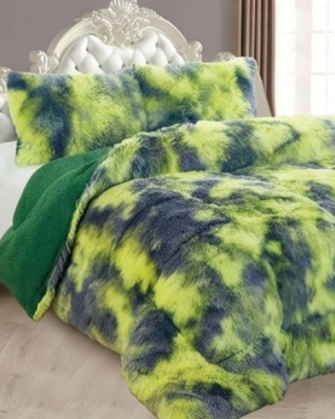 Cobertor Invierno estetico 2 Plazas -  Verde Peludo & Chiporro RS-4