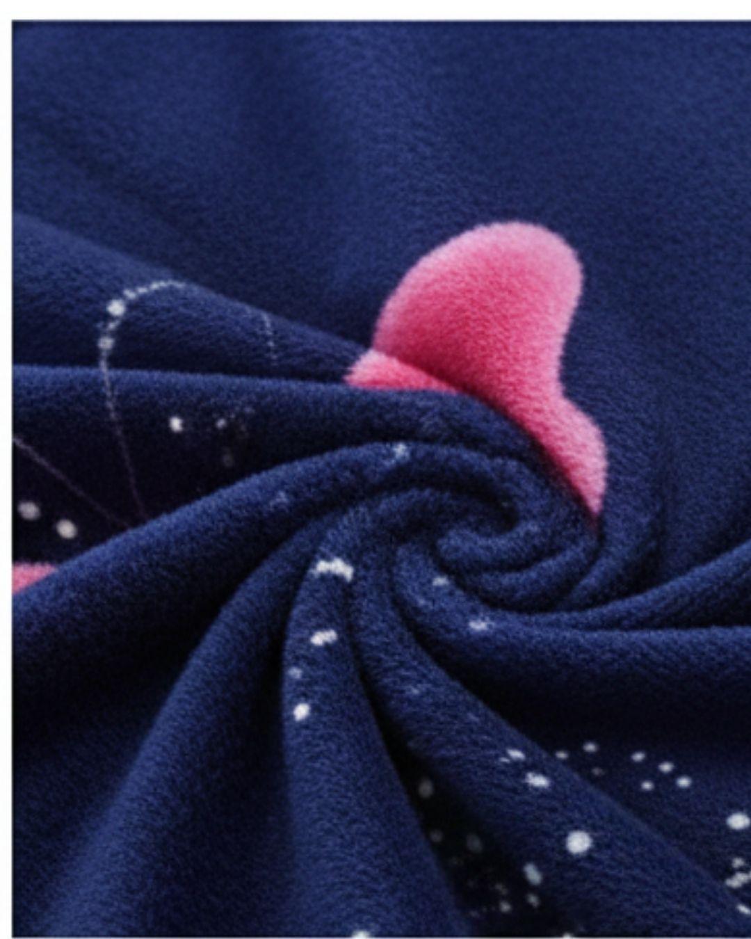 Cobertor Plush Con Chiporro 2 Plazas Extra Suave-Mariposas Neon TF-3