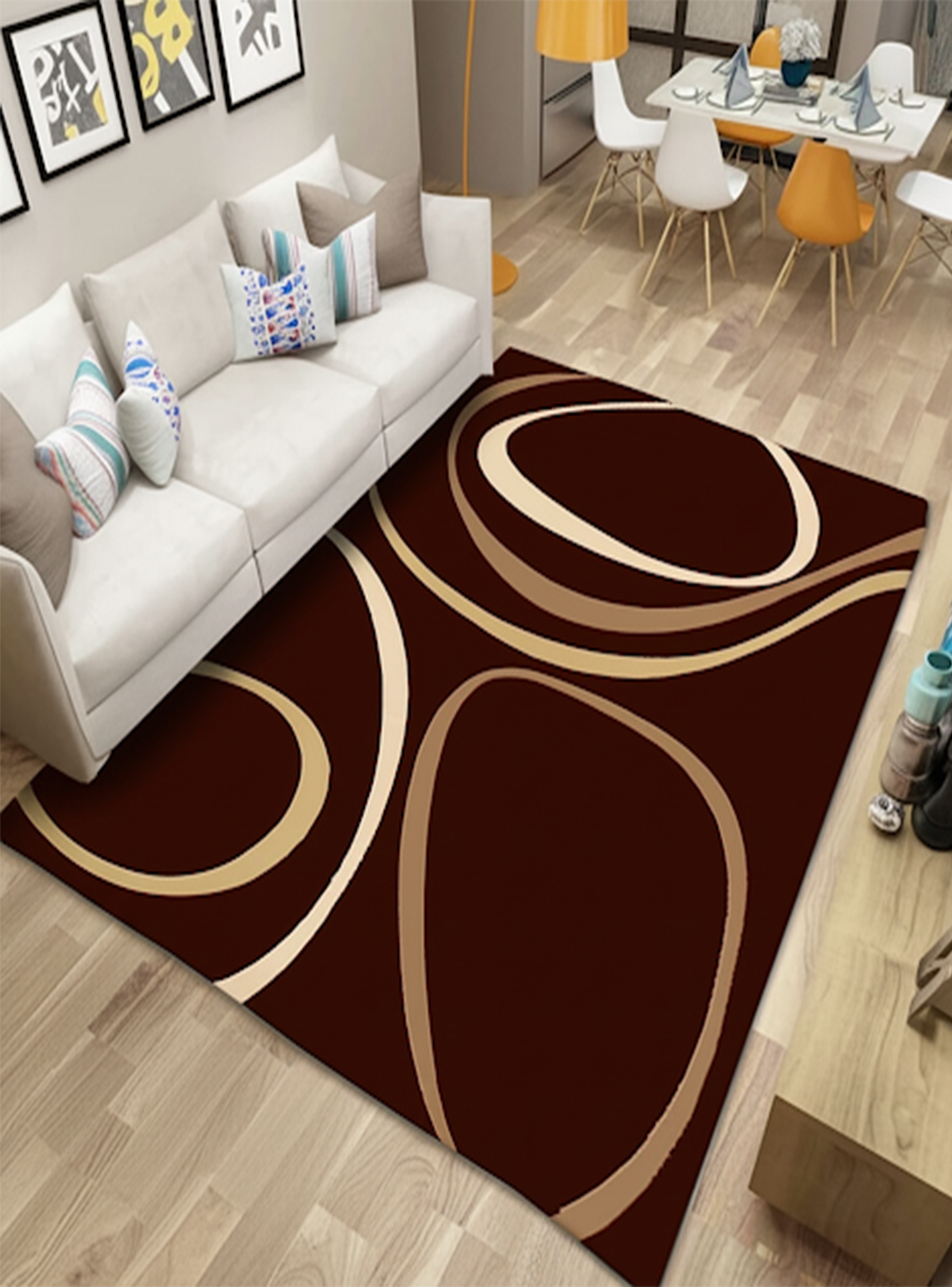 Alfombra Moderna De Lujo VINO 200x240-0
