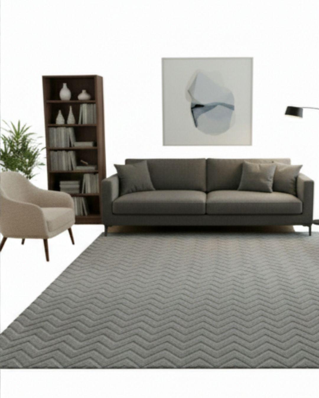 Alfombra Decorativa Jacquard de Diseño Moderno para Living. 200x240-WyM -2