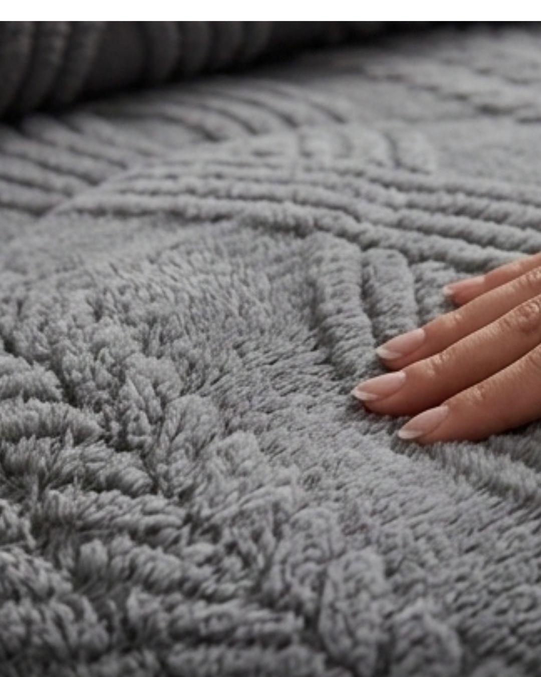 Cobertor Trenzado Premium - Elegancia y Confort Superior (2 Plazas) WM-2