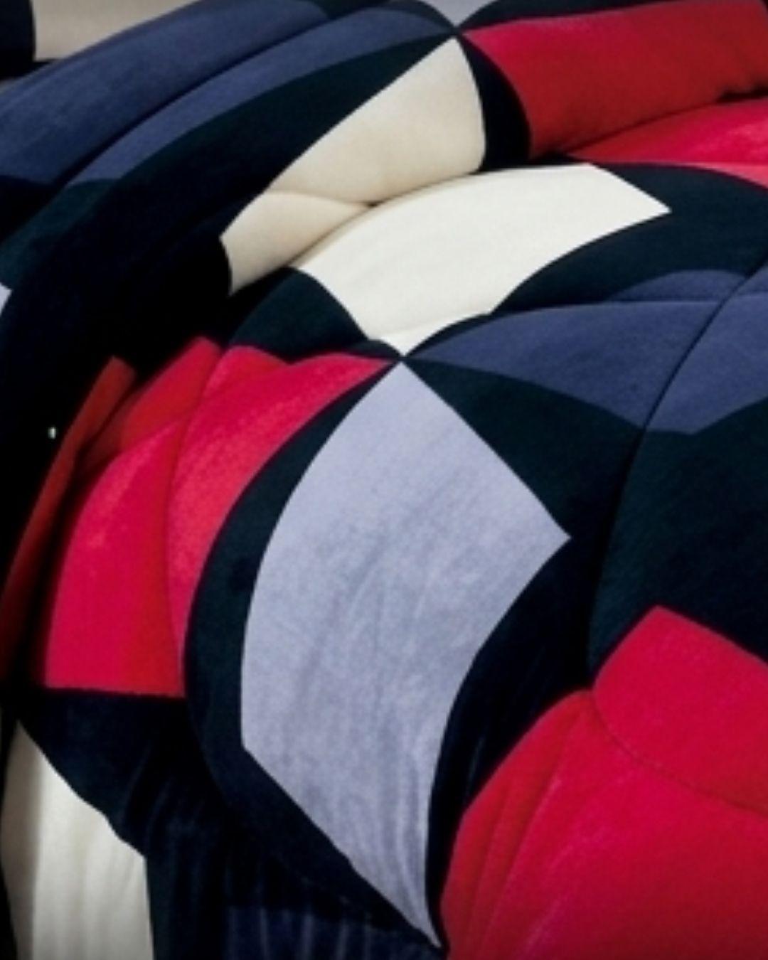 Cobertor Invierno estético 2 Plazas - Cuadros Rojos & Chiporro RS-2