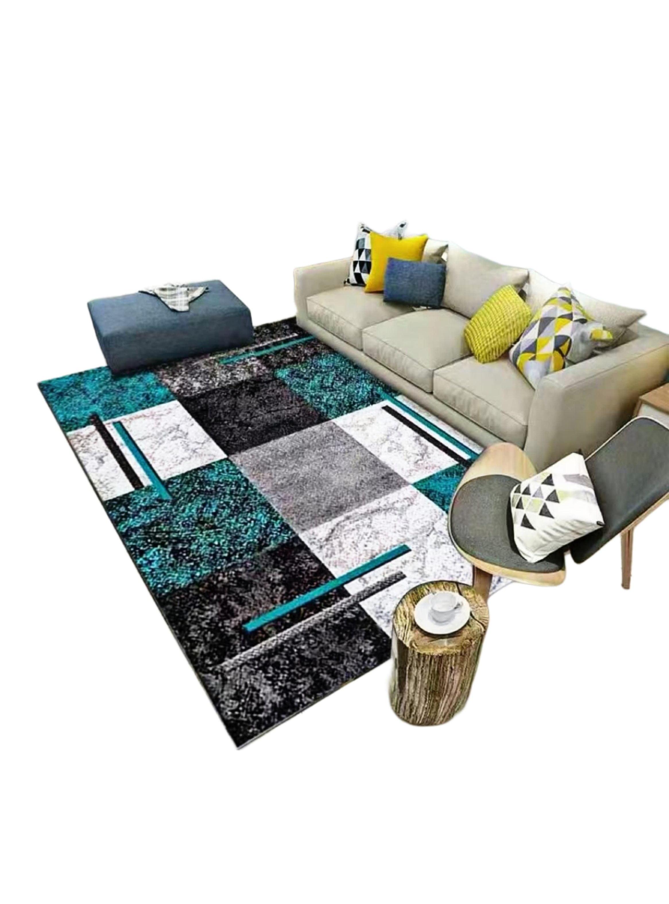 ALFOMBRA 3D DE ESTILO TURQUESA 200x240-0