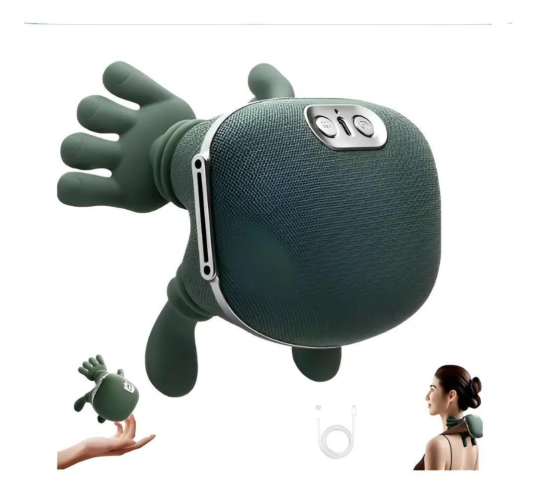 Masajeador Eléctrico Para Cuello Y Espalda Fh-670 Verde-2