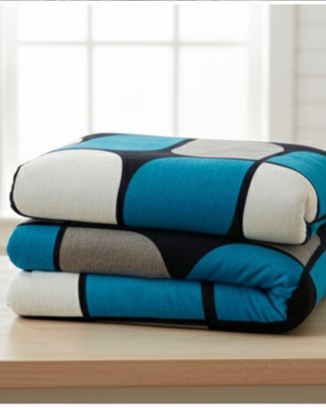 Cobertor Plush Con Chiporro 2 Plazas Extra Suave-Azul TF-3