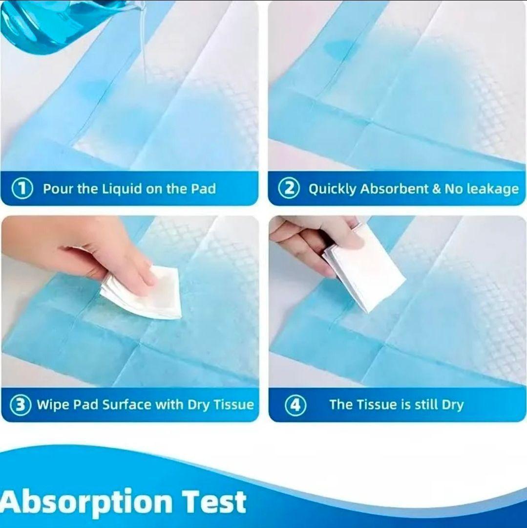 Pañales Absorbentes Desechables 60x90 cm 750ml – Protector Multiuso para Adultos, Mascotas y Camas-3