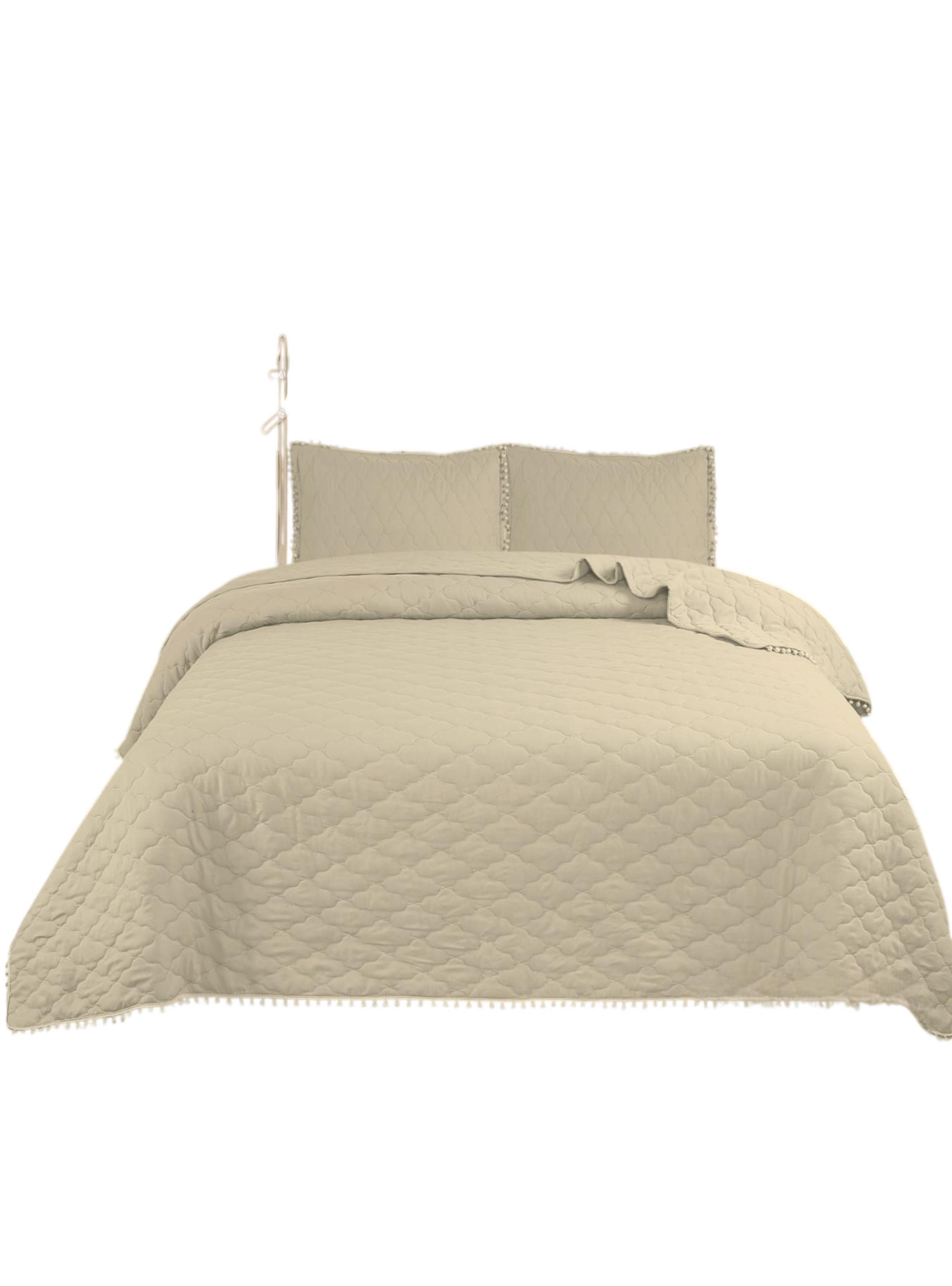 Cubrecama Verano Con Pompones KING 250x270cm Premium TF-0