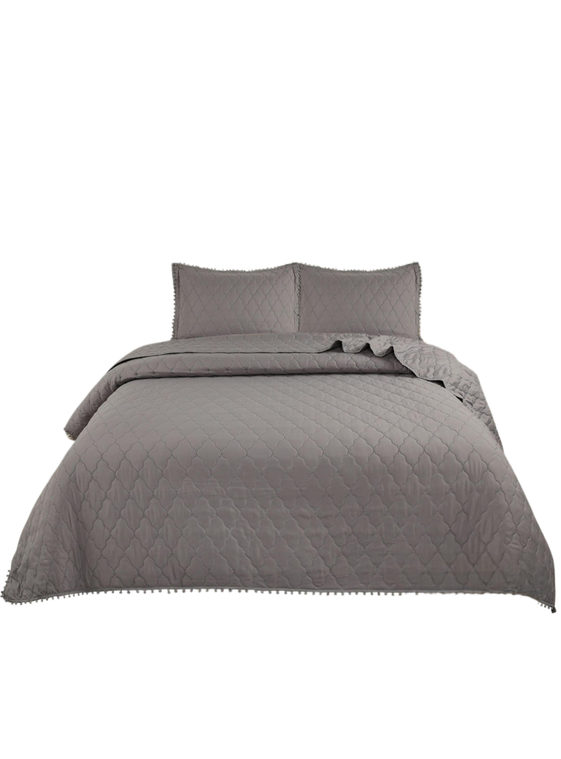 Cubrecama Verano Con Pompones KING 250x270cm Premium TF-0
