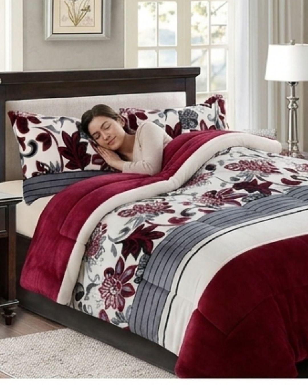 Cobertor de Invierno Premium - Plush con Diseño 2 Plazas FYA.-2