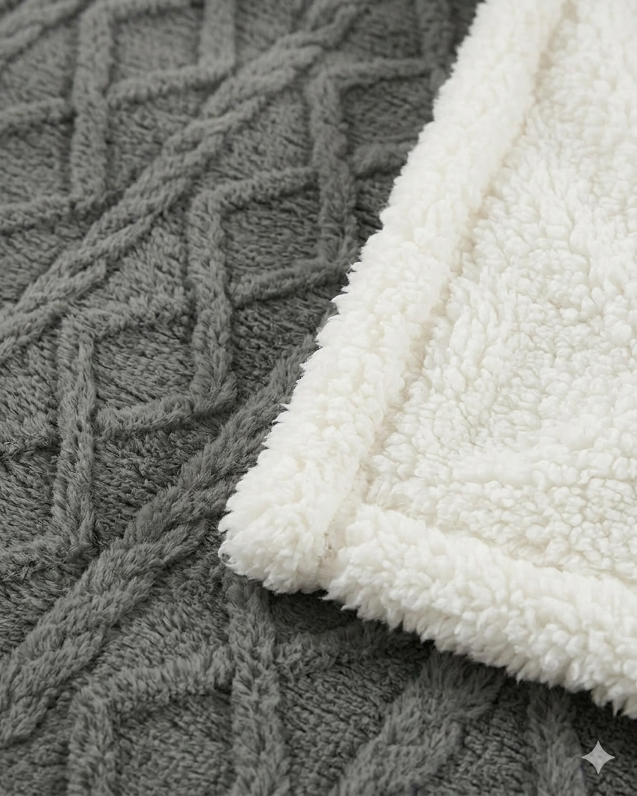 Frazada Con Chiporro King Size Premium - 230 x 250 cm - Lujo, Abrigo y Confort RS-2