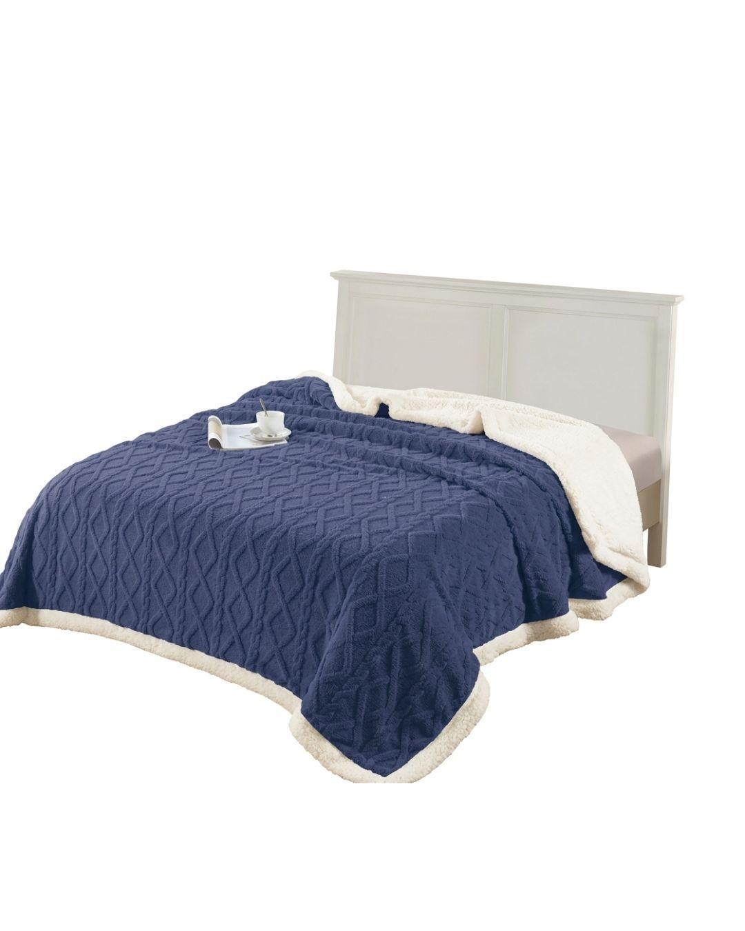 Frazada Con chiporro 1.5 Plazas Premium - 150 x 230 cm - Máximo Abrigo y Suavidad RS-0