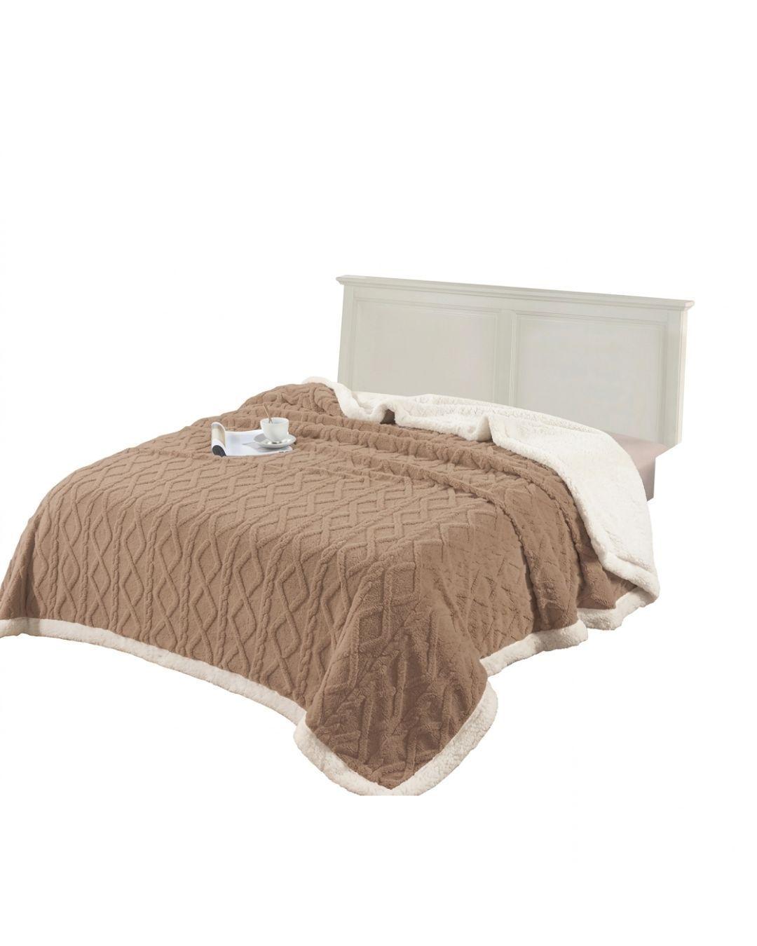 Frazada Con chiporro 1.5 Plazas Premium - 150 x 230 cm - Máximo Abrigo y Suavidad RS-0