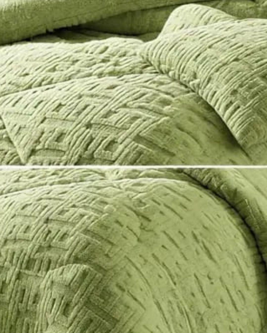 Cobertores elegantes de invierno texturizado con chiporro KING TF-2
