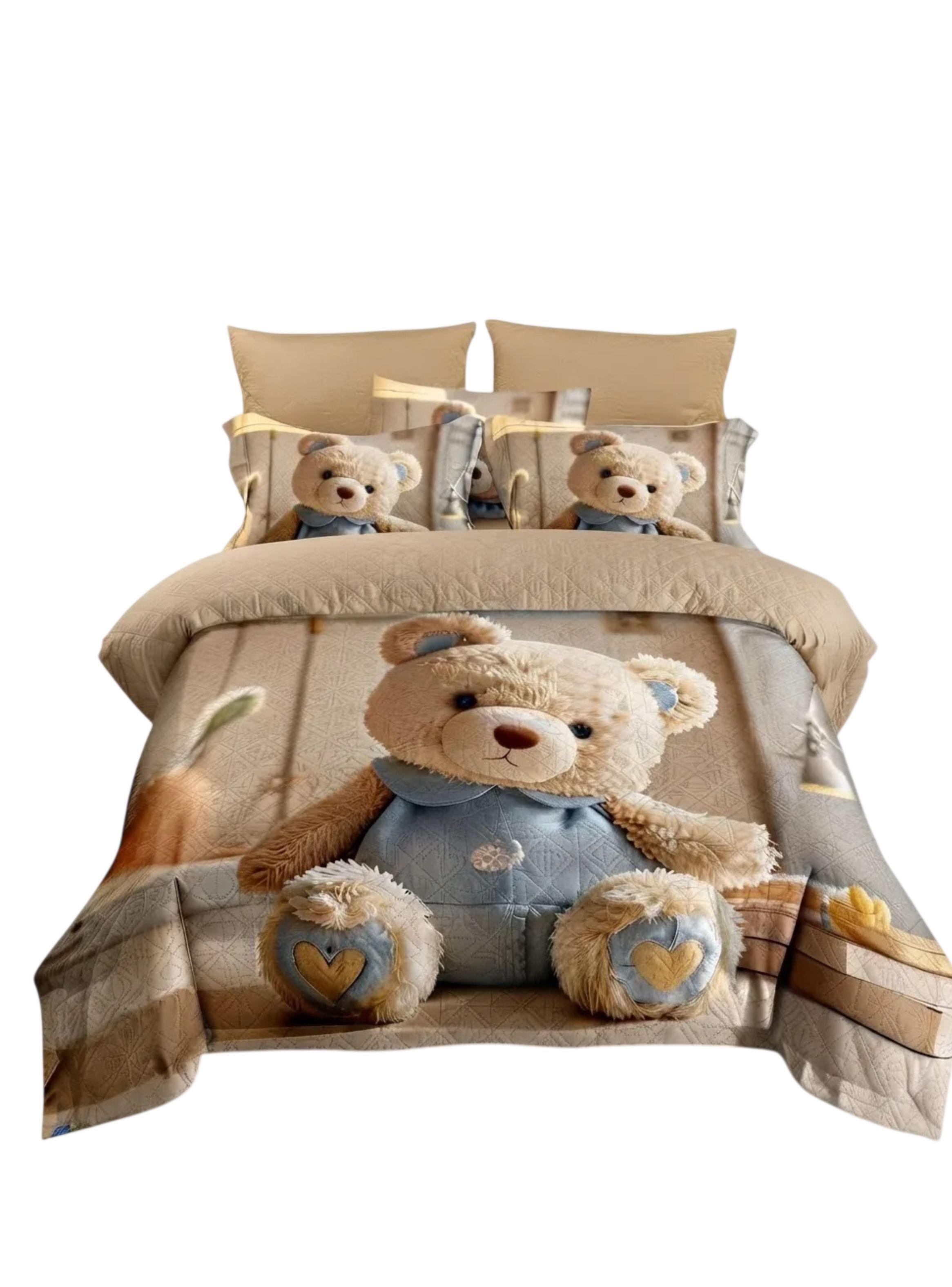 Cubrecama Quilt Cuna Cama Infantil Diseño Ositos TF-0