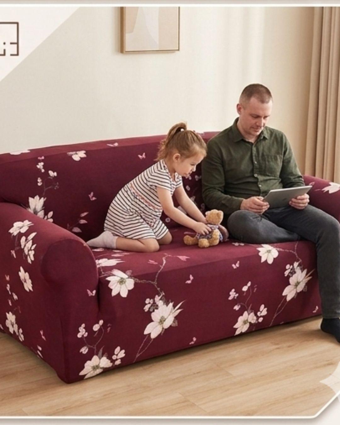 Funda Cubre Sillón 3 Cuerpos Premium 180x220cm - Diseño, Liso Elastizada RS.-3