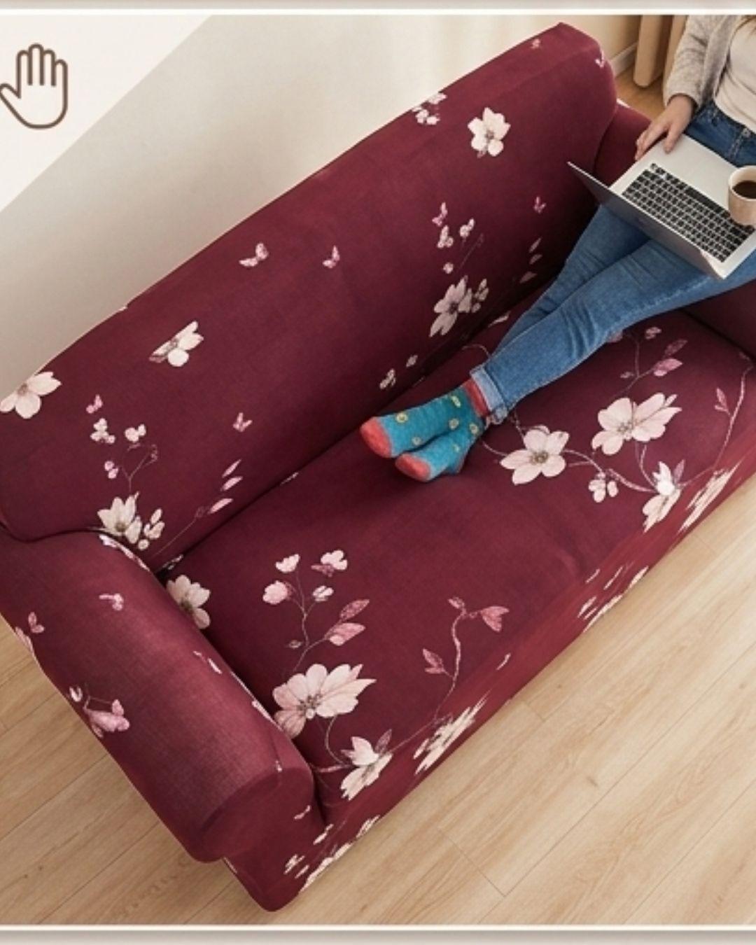 Funda Cubre Sillón 3 Cuerpos Premium 180x220cm - Diseño, Liso Elastizada RS.-4