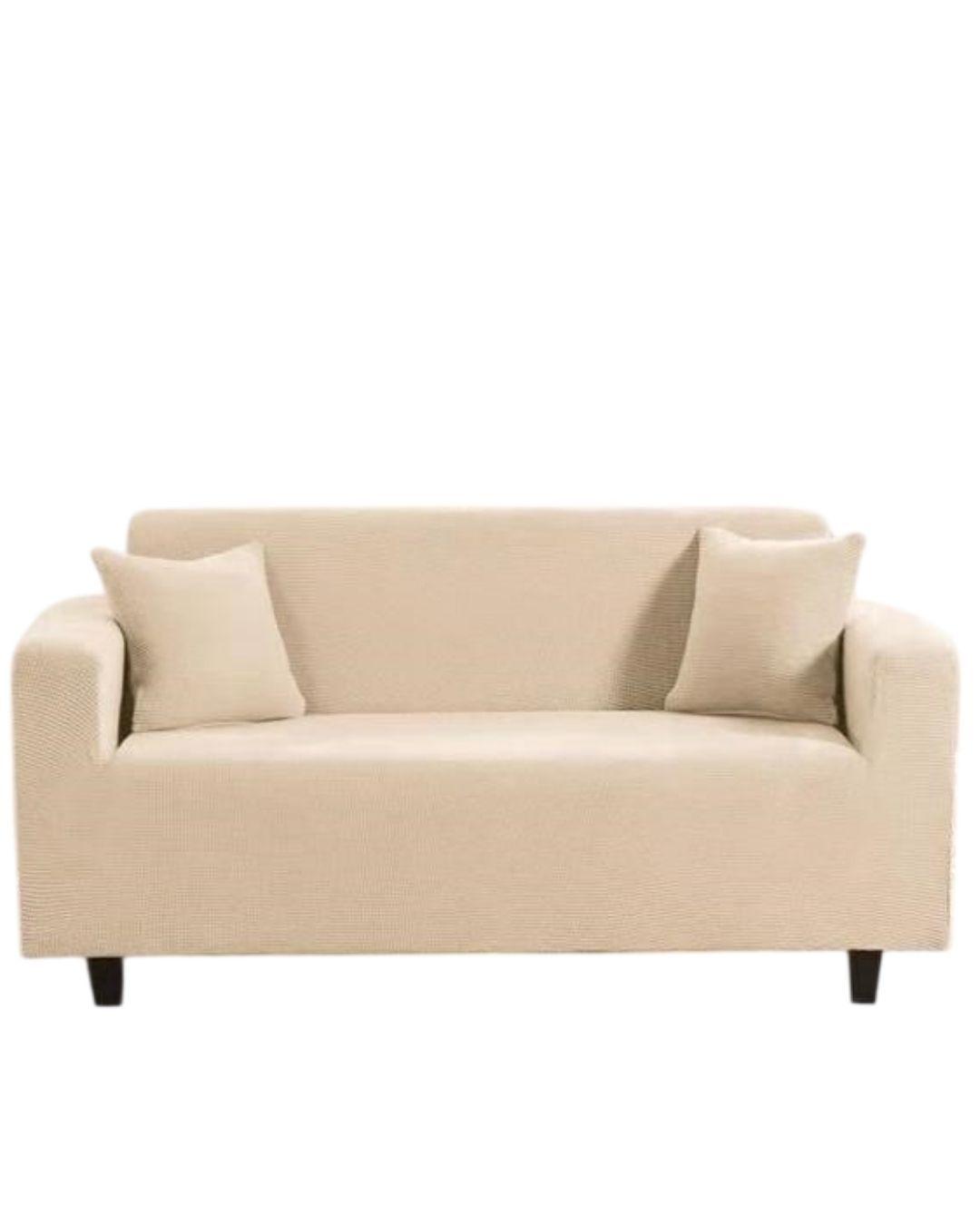 Funda Cubre Sillón 2 Cuerpos - Diseño Texturizado Cuadrillé RS.-0