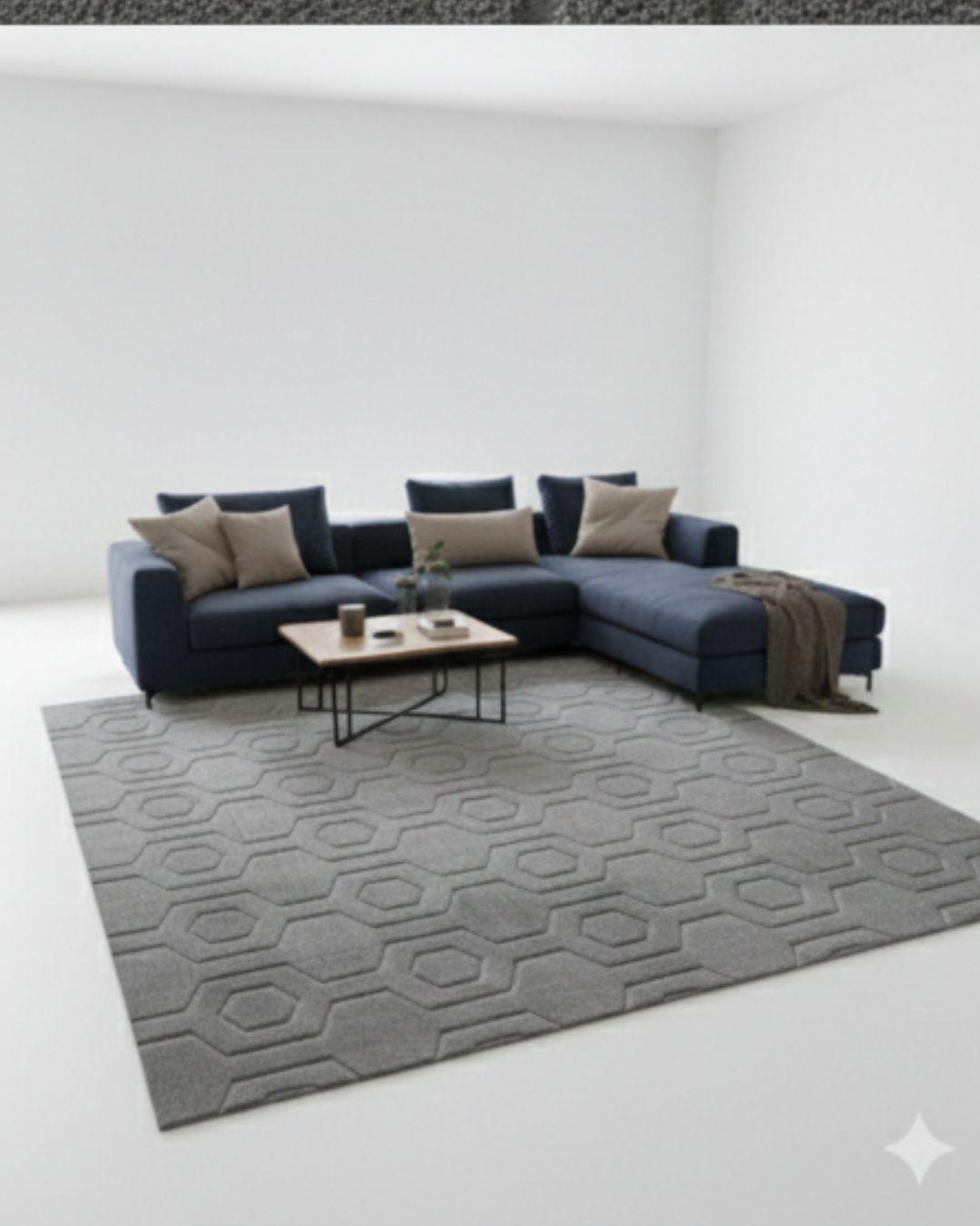 Alfombra Decorativa Jacquard de Diseño Moderno para Living 200x240-WyM -3