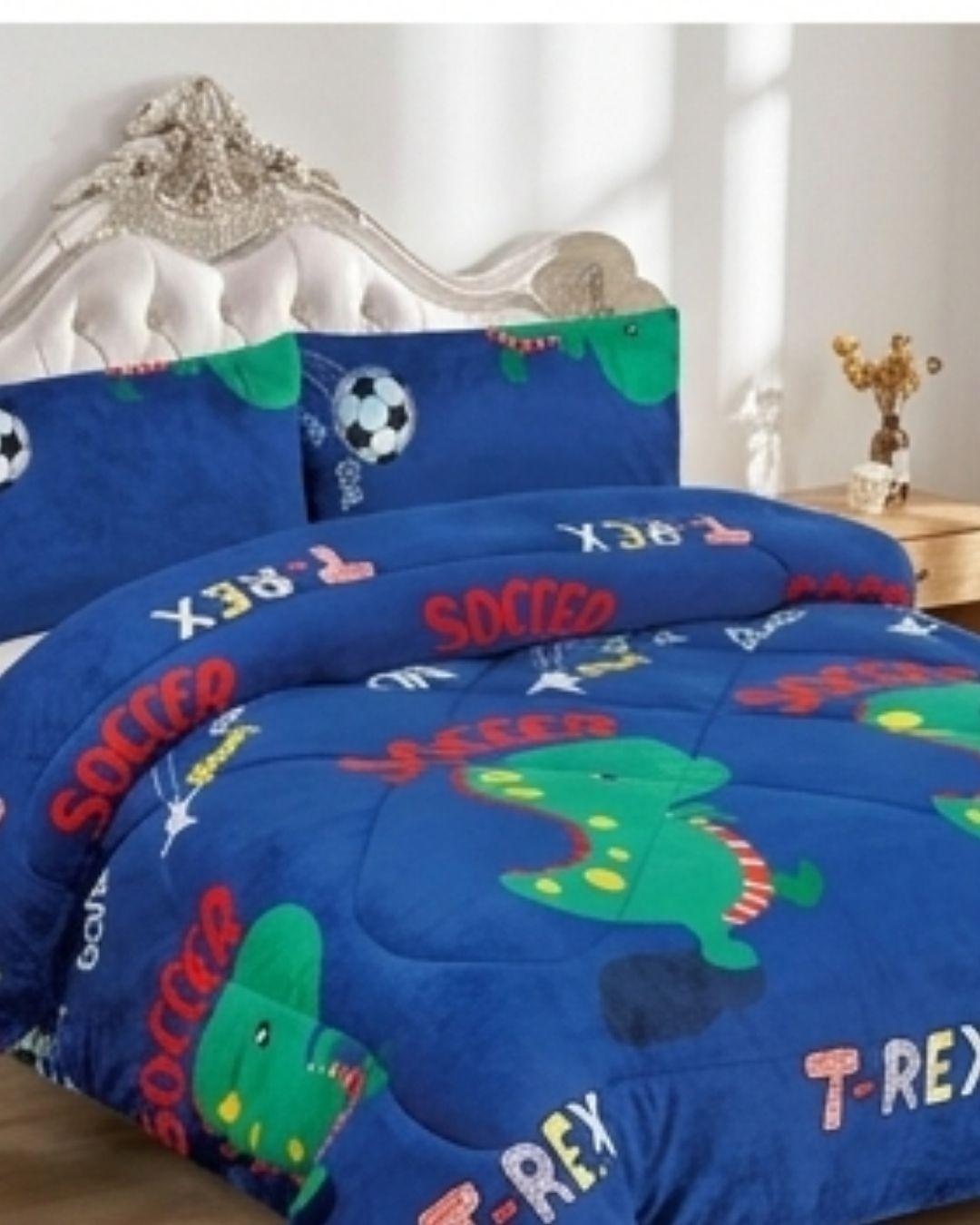 Cobertor de Invierno Polar Con Diseño: Máximo Calor y Suavidad (1.5 Plazas) WM.-3