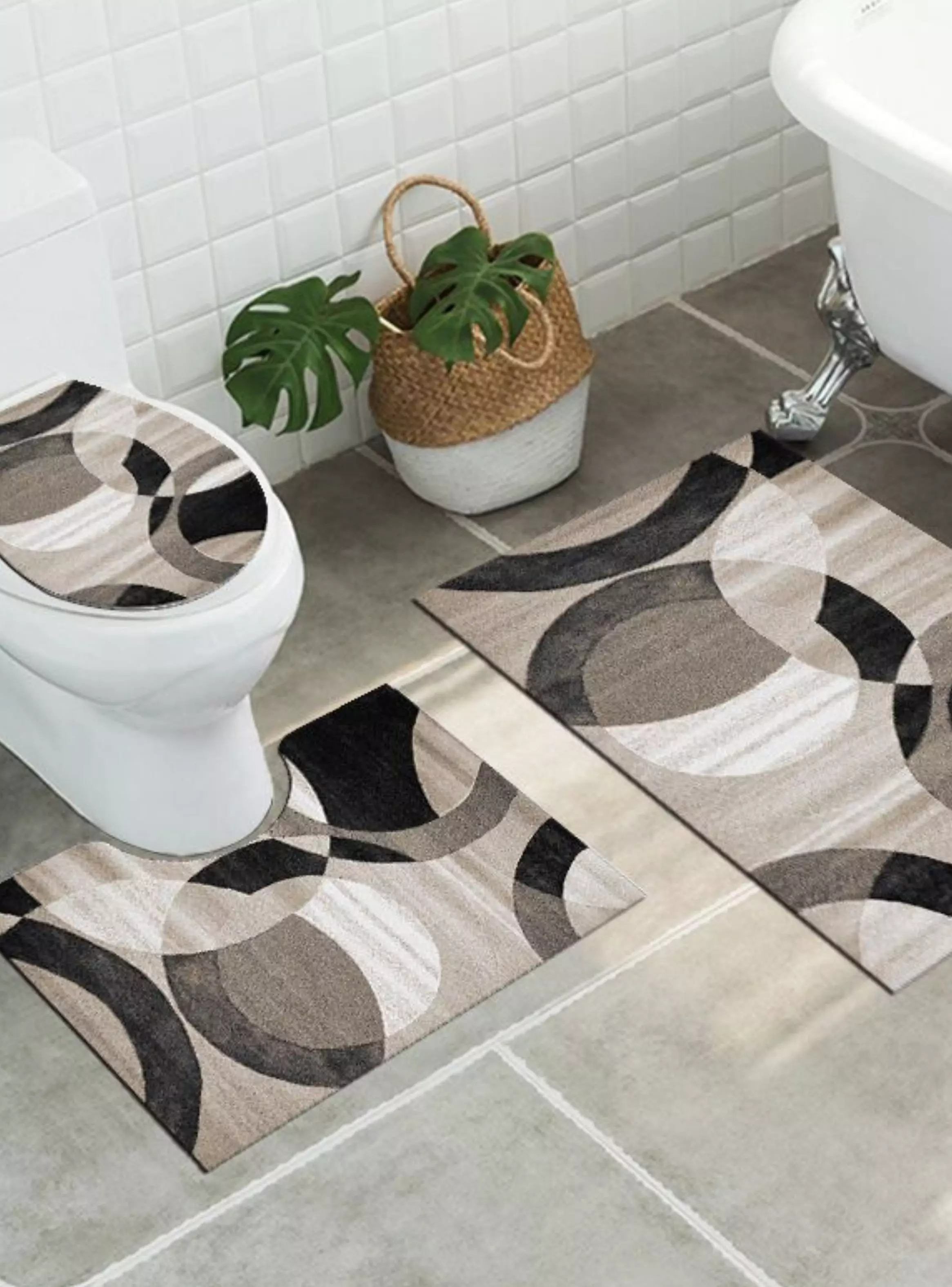Set de Baño Premium 3D (3 Piezas) – Elegancia y Confort CSM-0