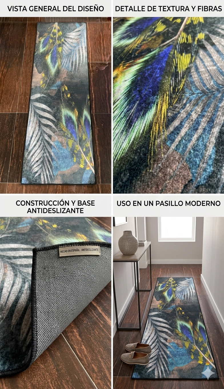 Alfombra de Pasillo Premium 3D - Diseño Moderno y Elegante (180 x 60 cm)TF.-2