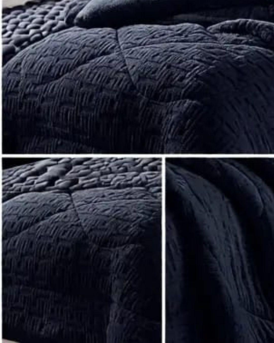 Cobertores elegantes de invierno texturizado con chiporro 2.PLAZAS TF.-2