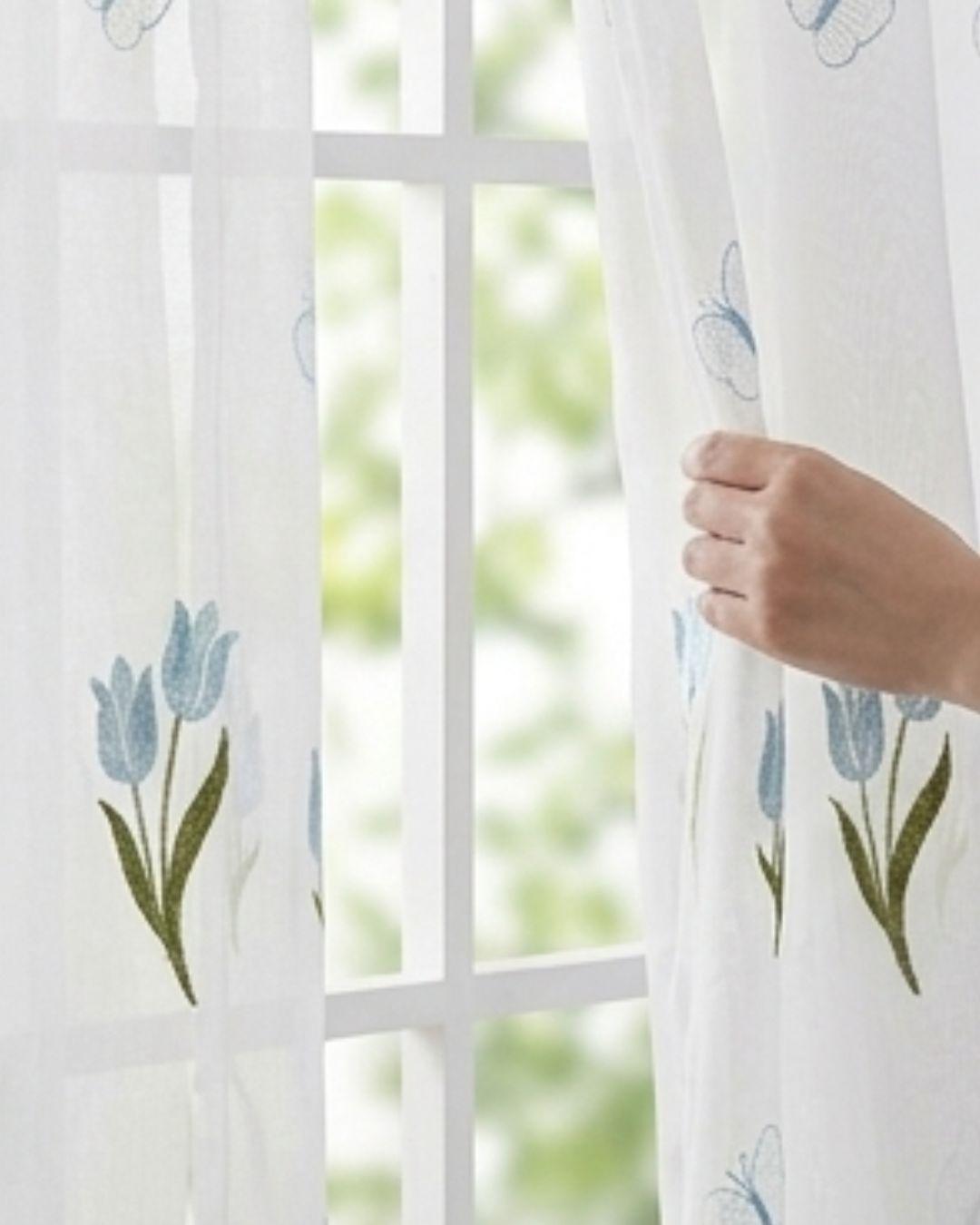 Juego de Visillos Premium Con Diseño - 140x220 cm DNA.-3