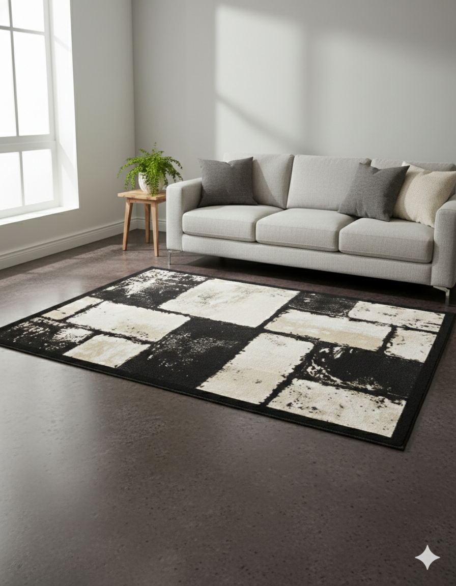 ALFOMBRAS 3D DISEÑO MODERNO ANTIDESLIZANTE 200x240 PARA TU HOGAR Y LIVING-WYM -3