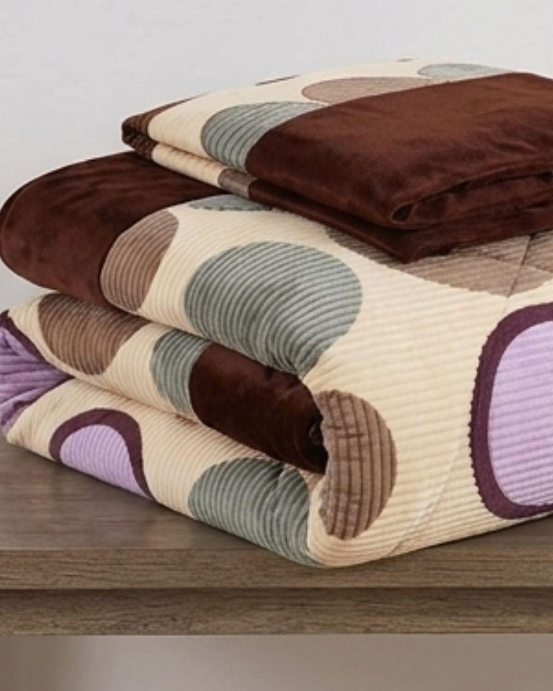 Cobertor de Polar con Chiporro - 2 Plazas Con Diseños (Extra Grande) WM.-4