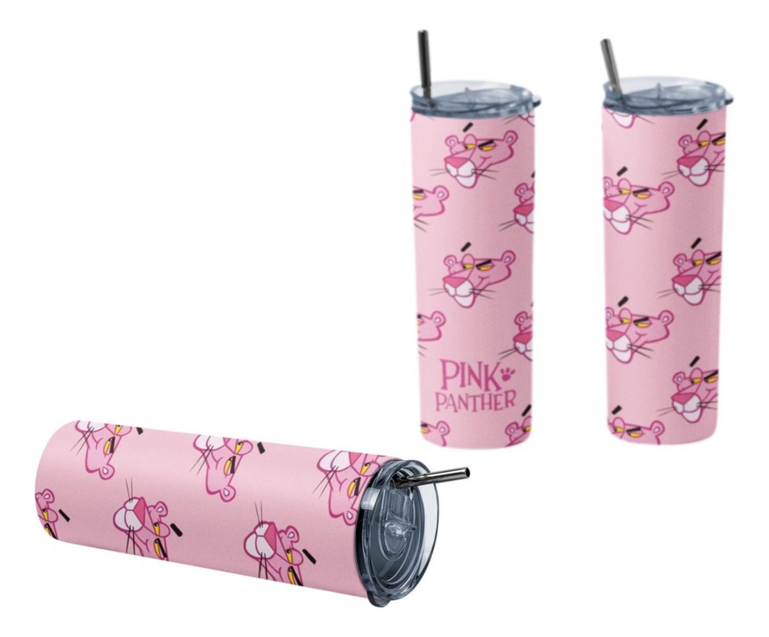 Termo Botella Térmica Animacion Pantera Rosa Cabeza-2