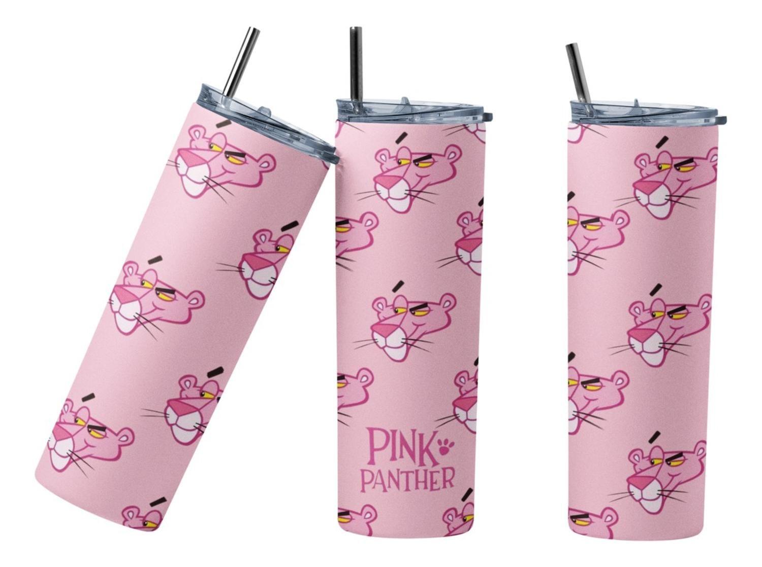 Termo Botella Térmica Animacion Pantera Rosa Cabeza-3