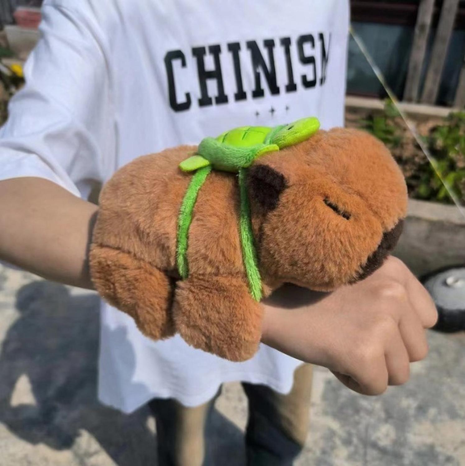 Peluche Capibara Abraza Muñeca Carpincho Tortuga-1