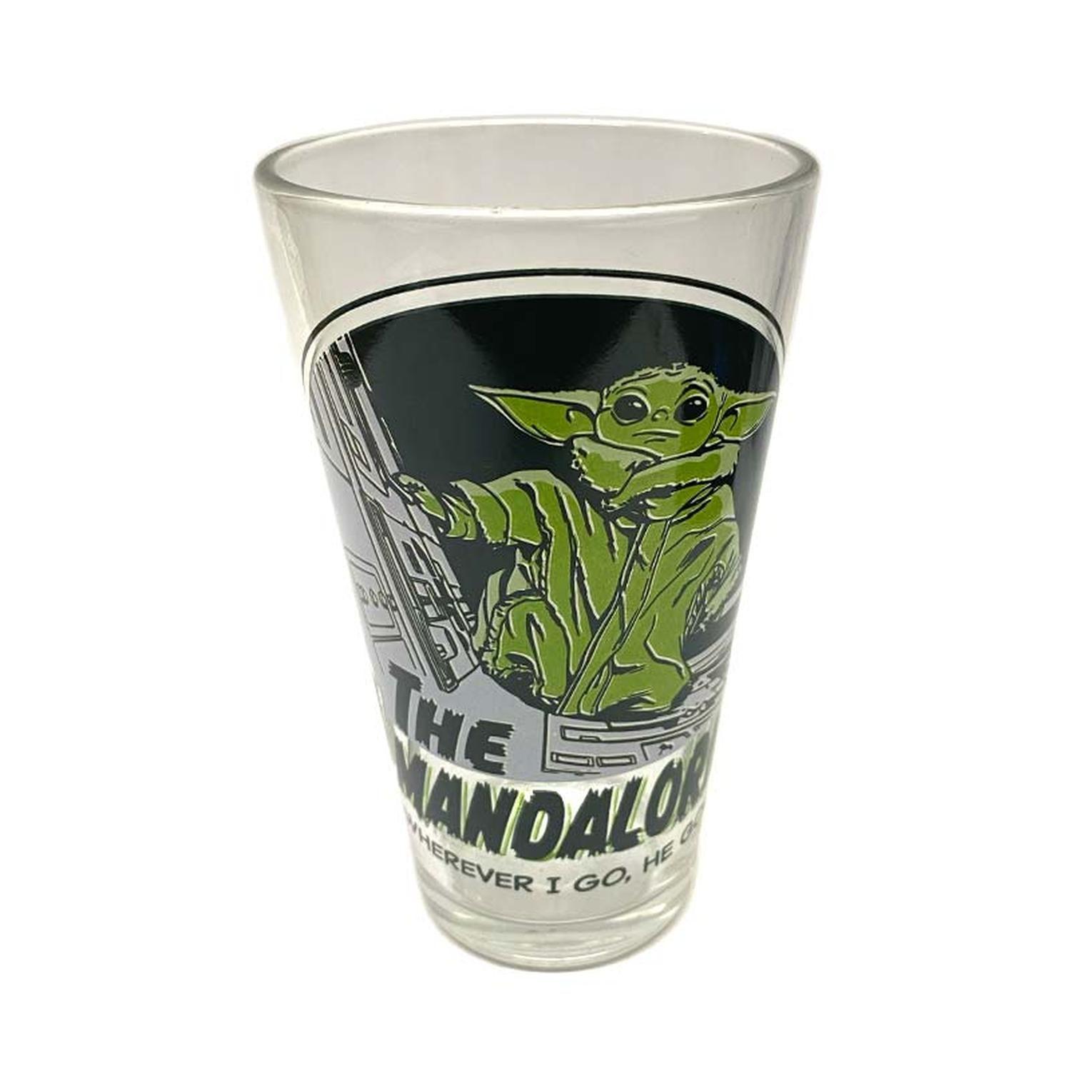 Vaso De Vidrio Star Wars Serie Beby Yoda The Mandalorian-0