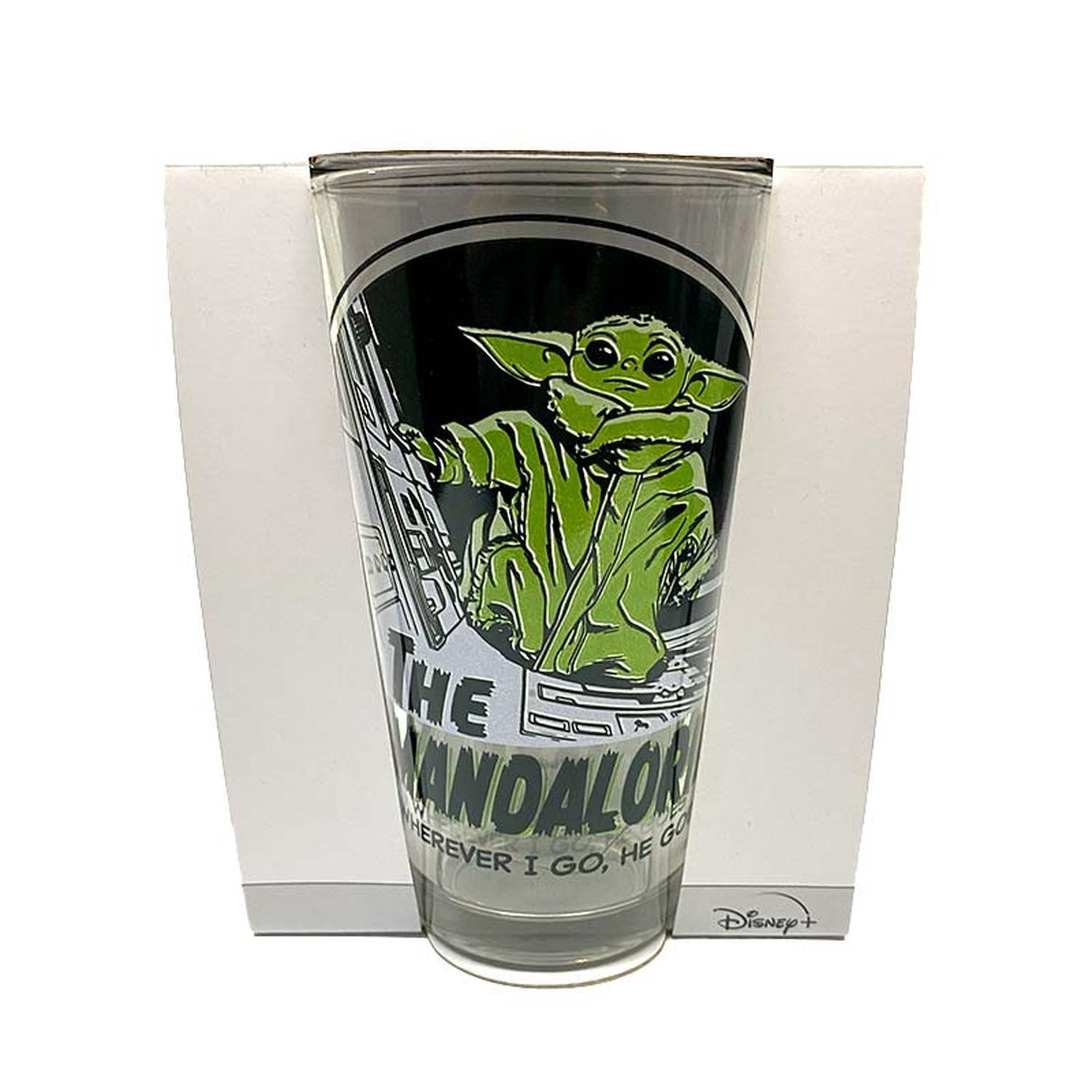 Vaso De Vidrio Star Wars Serie Beby Yoda The Mandalorian-2