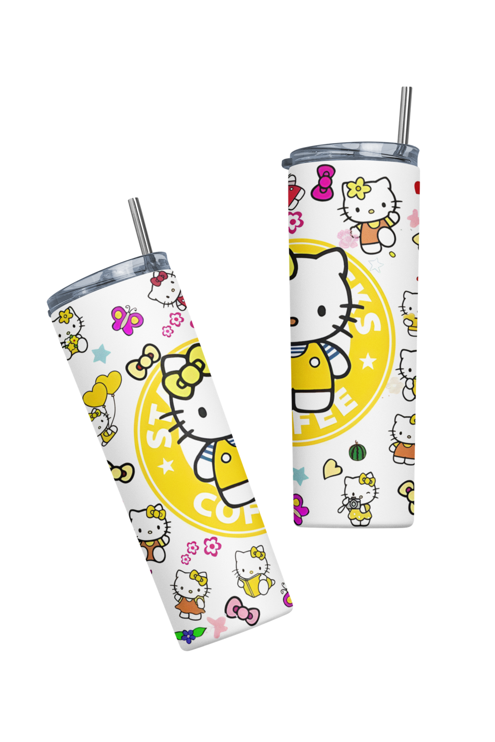 Termo Botella térmica Tumbler Hello Kitty Coffee amarillo-2