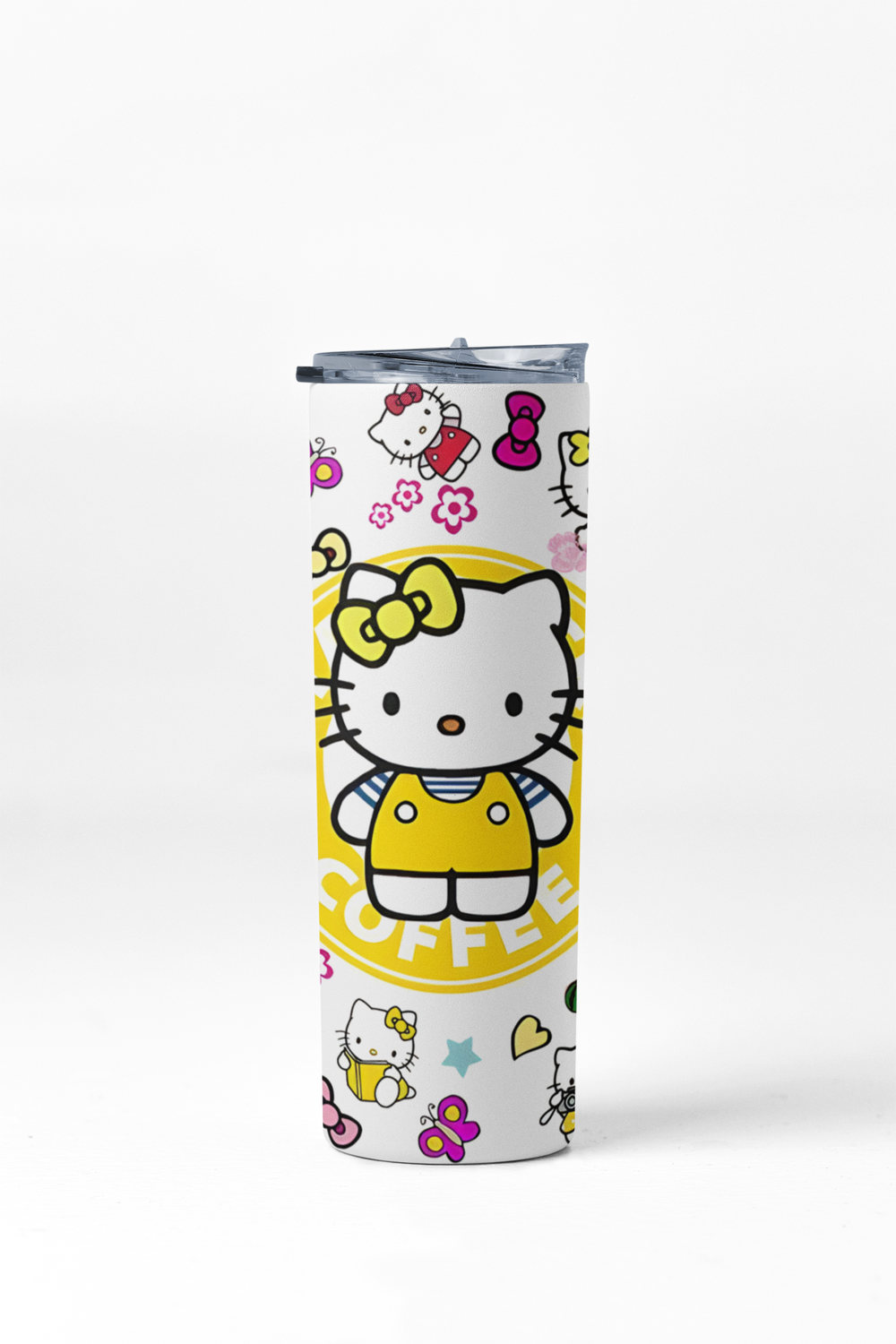 Termo Botella térmica Tumbler Hello Kitty Coffee amarillo-3