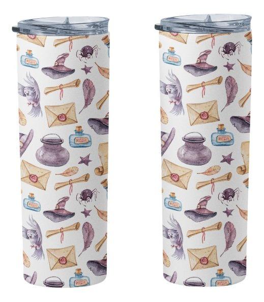 Termo Botella Térmica Harry Potter Hogwarts Carta Sombrero-3