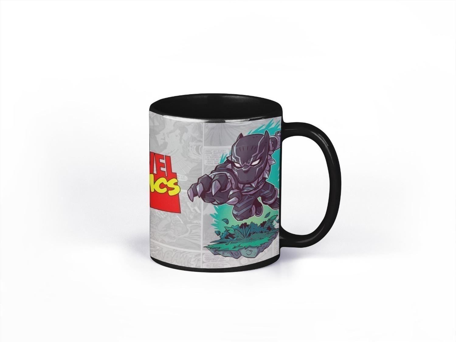 Taza Mágica - Pantera Negra Marvel Comic Wakanda Forever-2