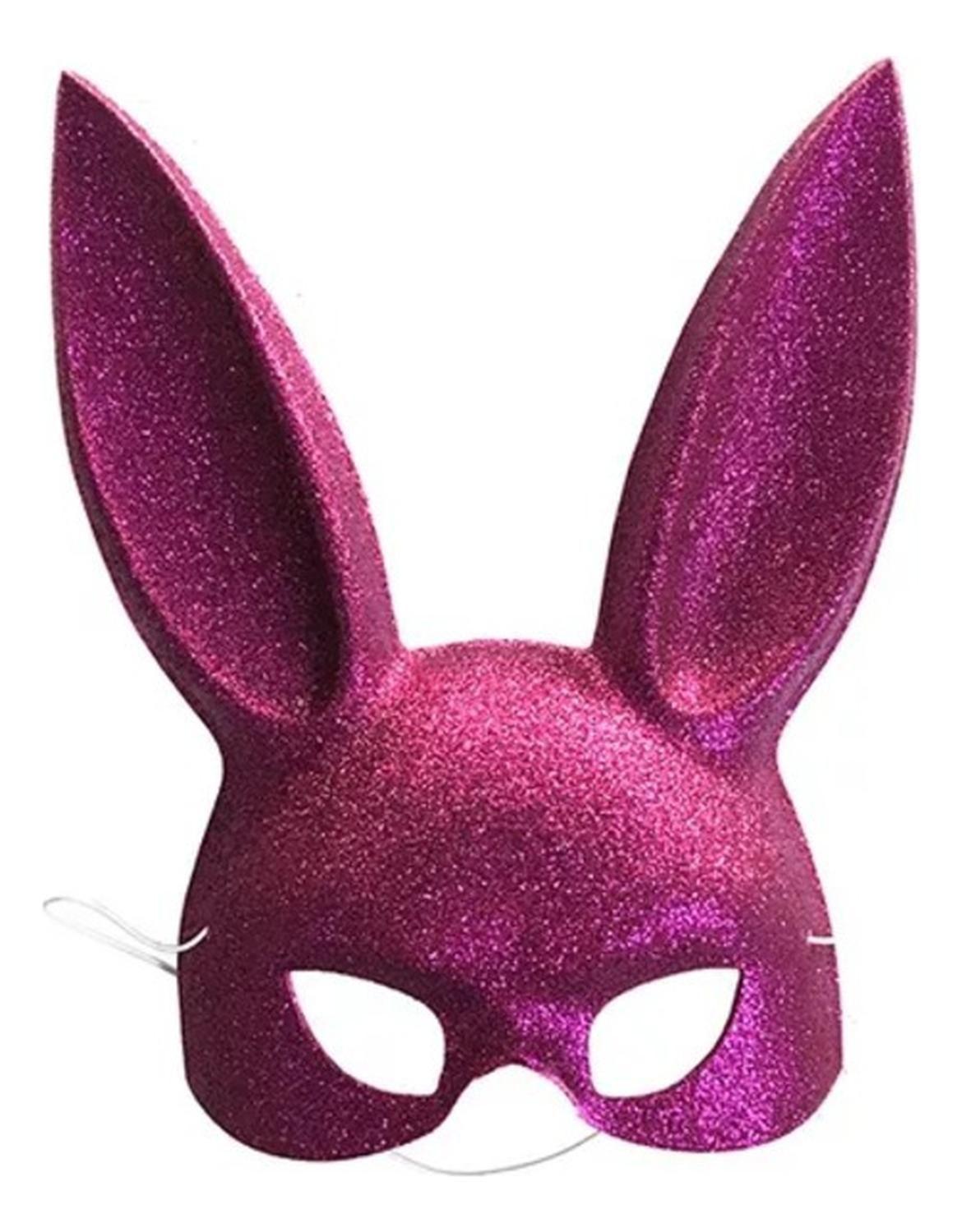 Set De 3 Antifaz Mascara Conejo Glitter Orejas Sexi Cosplay-4