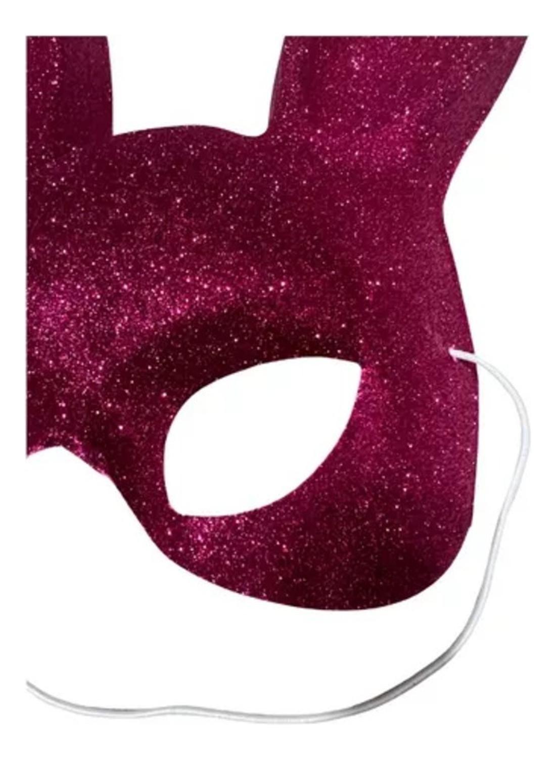 Set De 3 Antifaz Mascara Conejo Glitter Orejas Sexi Cosplay-5