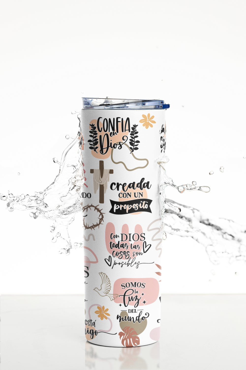 Termo Botella Térmica Cristiano Creado Con Un Propósito Frases-3