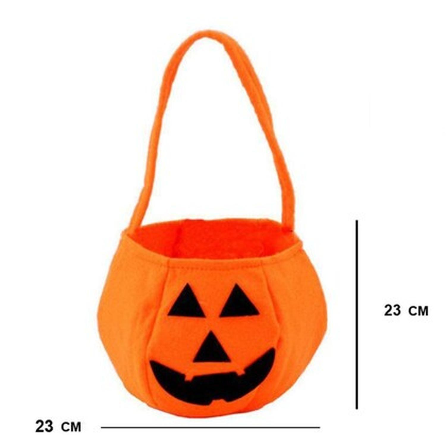 Pack 2 Bolsa Dulces Calabaza Halloween Genero Cotillon-2